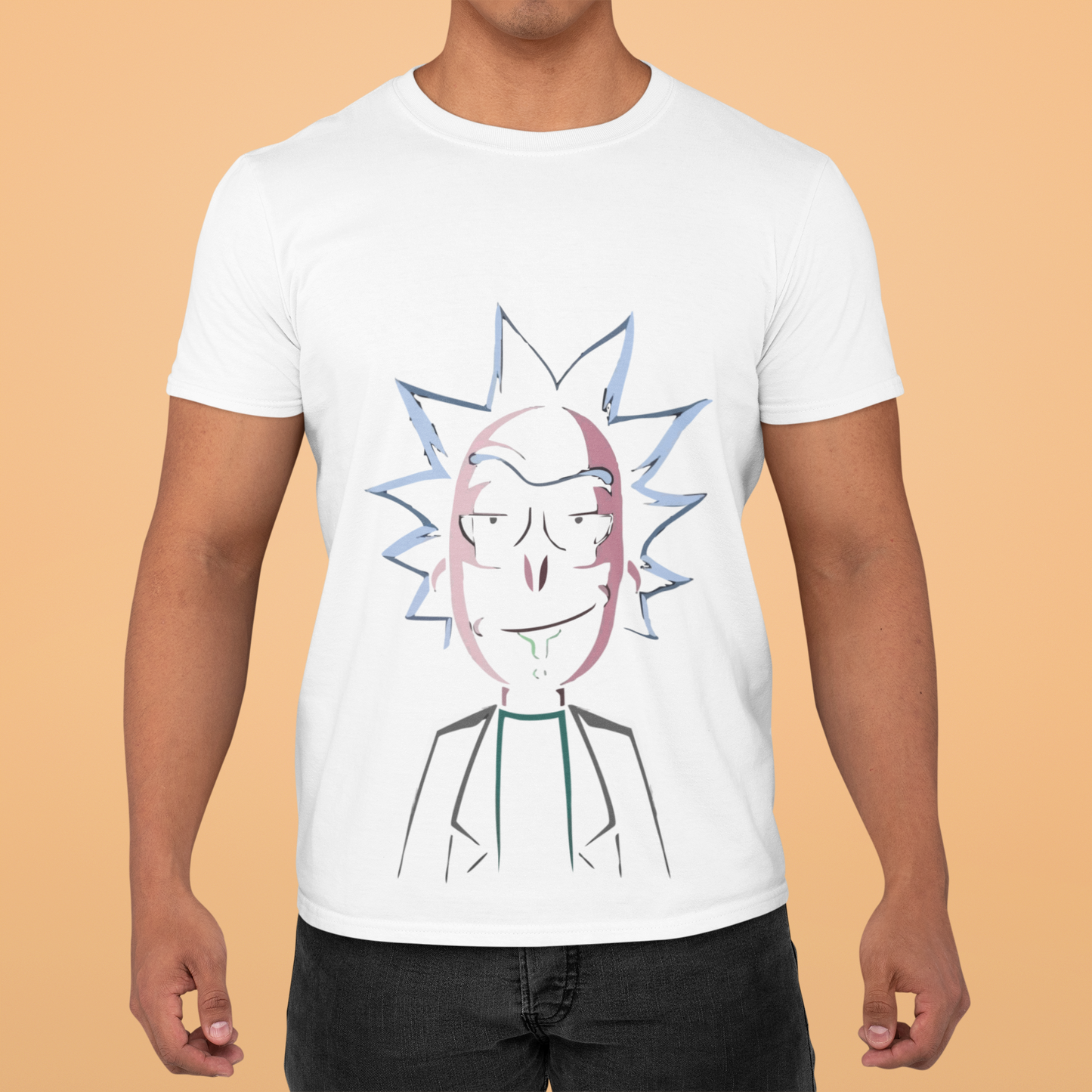 Playera Cuello Redondo Manga Corta para Hombre - Rick and Morty 03