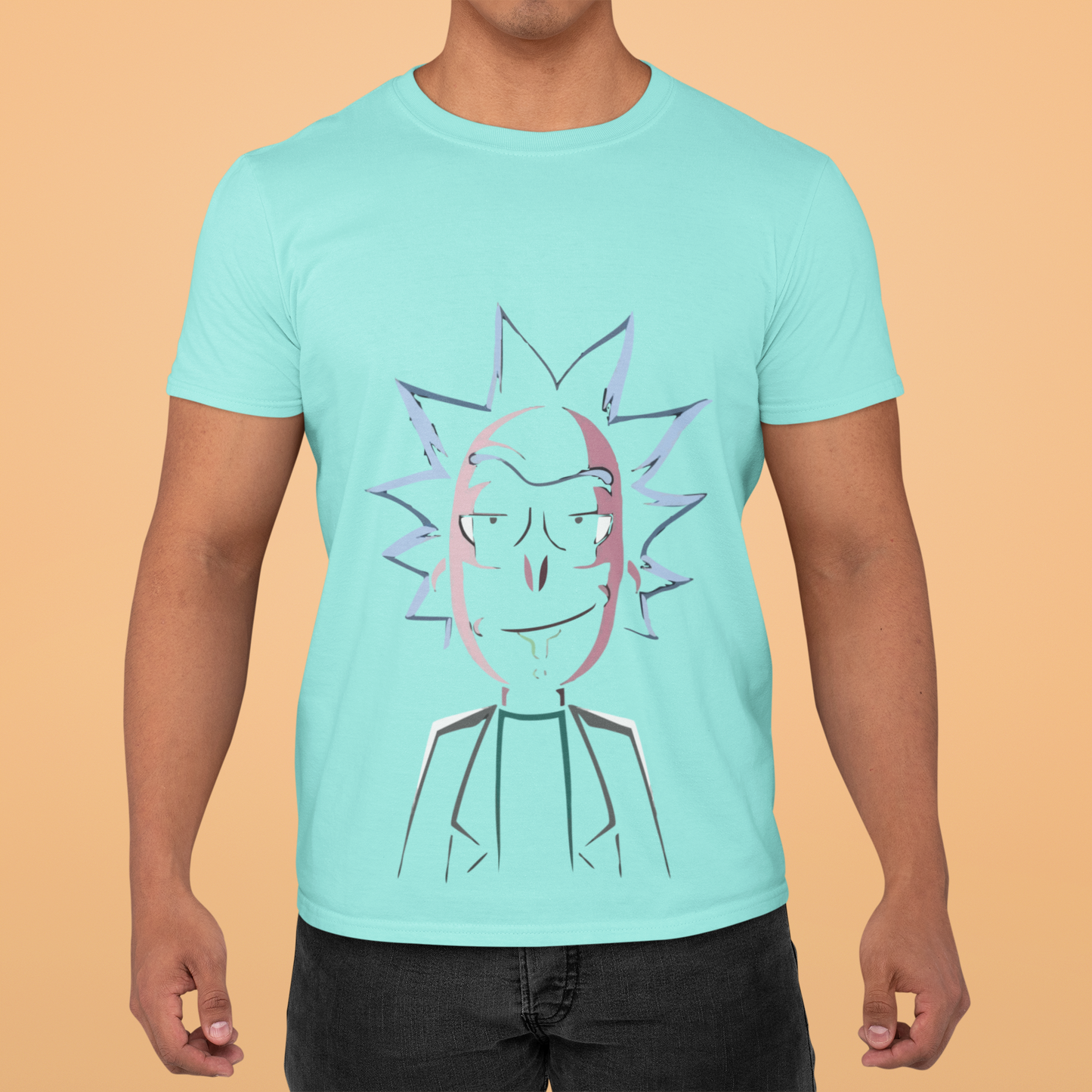 Playera Cuello Redondo Manga Corta para Hombre - Rick and Morty 03