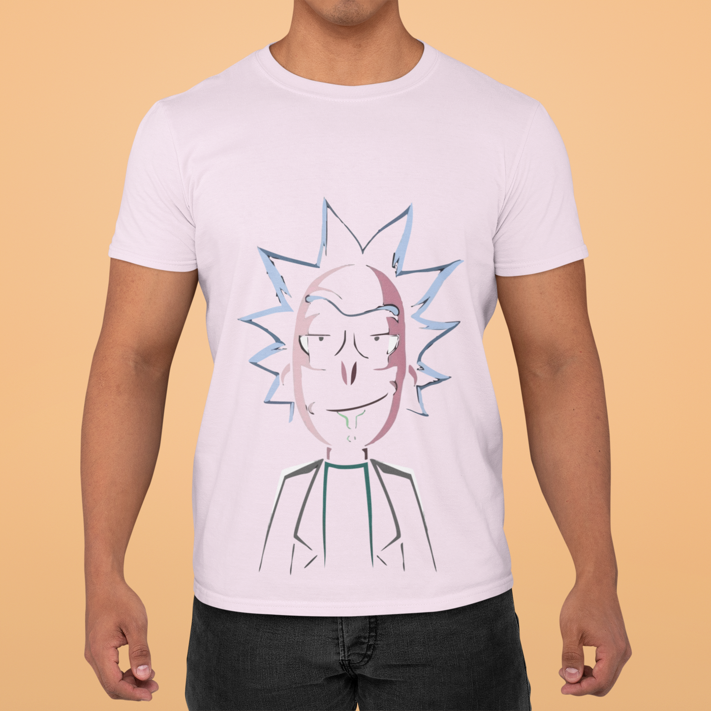 Playera Cuello Redondo Manga Corta para Hombre - Rick and Morty 03