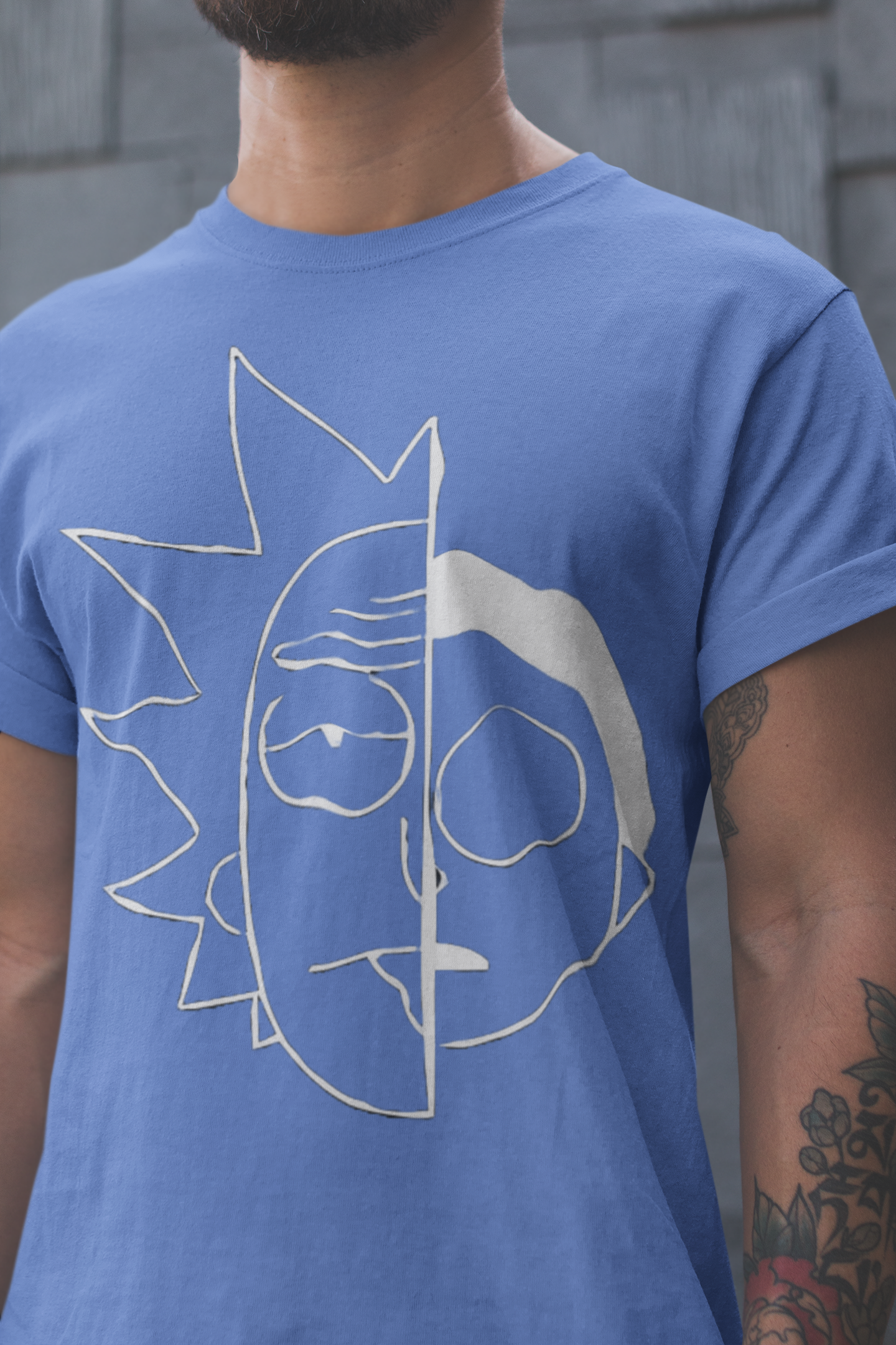 Playera Cuello Redondo Manga Corta para Hombre - Rick and Morty 01