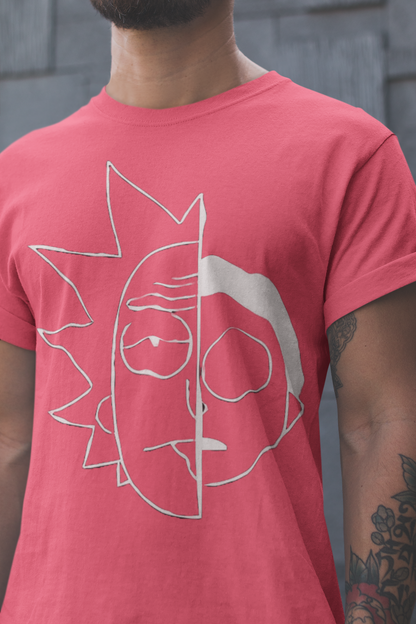 Playera Cuello Redondo Manga Corta para Hombre - Rick and Morty 01