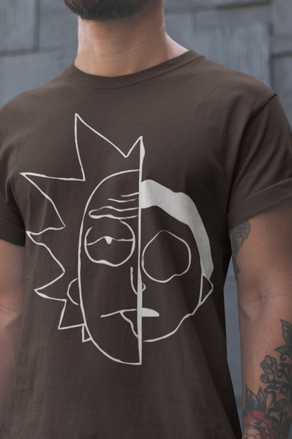 Playera Cuello Redondo Manga Corta para Hombre - Rick and Morty 01