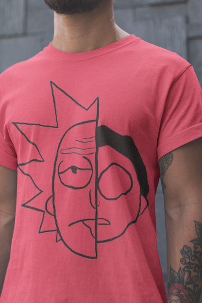 Playera Cuello Redondo Manga Corta para Hombre - Rick and Morty 01