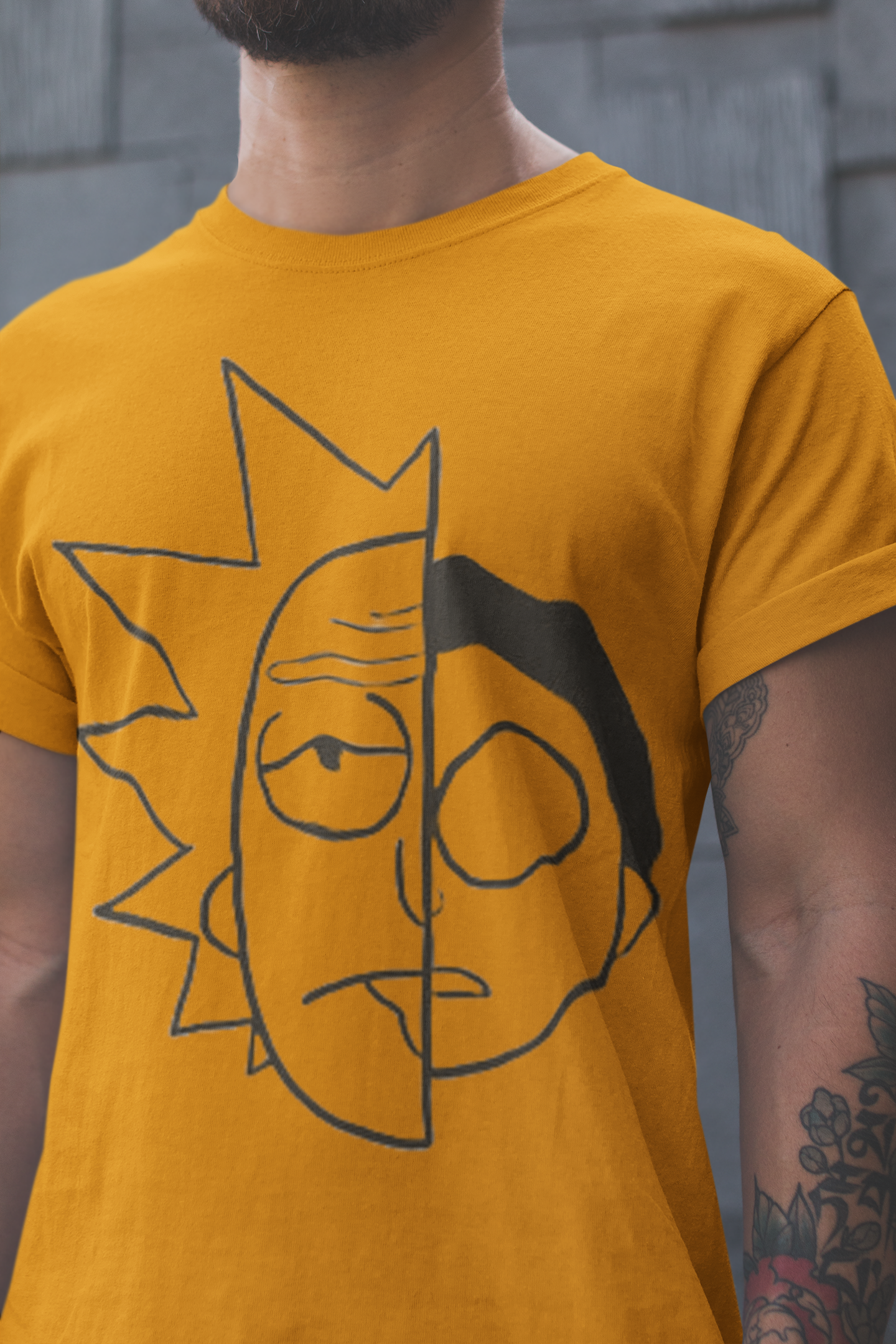 Playera Cuello Redondo Manga Corta para Hombre - Rick and Morty 01