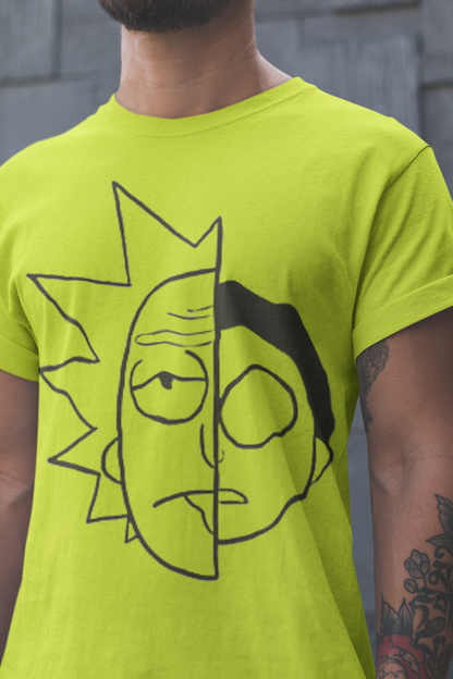 Playera Cuello Redondo Manga Corta para Hombre - Rick and Morty 01