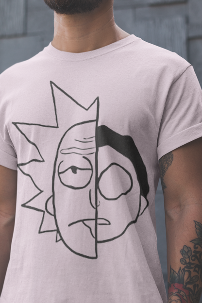 Playera Cuello Redondo Manga Corta para Hombre - Rick and Morty 01