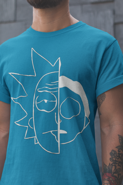 Playera Cuello Redondo Manga Corta para Hombre - Rick and Morty 01