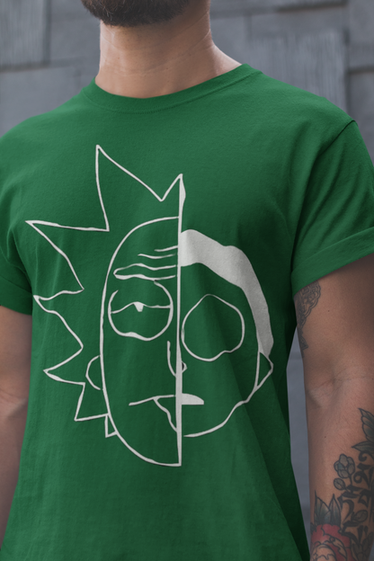 Playera Cuello Redondo Manga Corta para Hombre - Rick and Morty 01