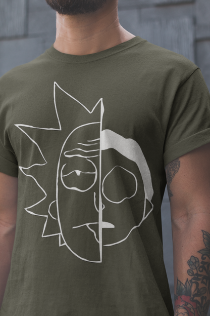 Playera Cuello Redondo Manga Corta para Hombre - Rick and Morty 01